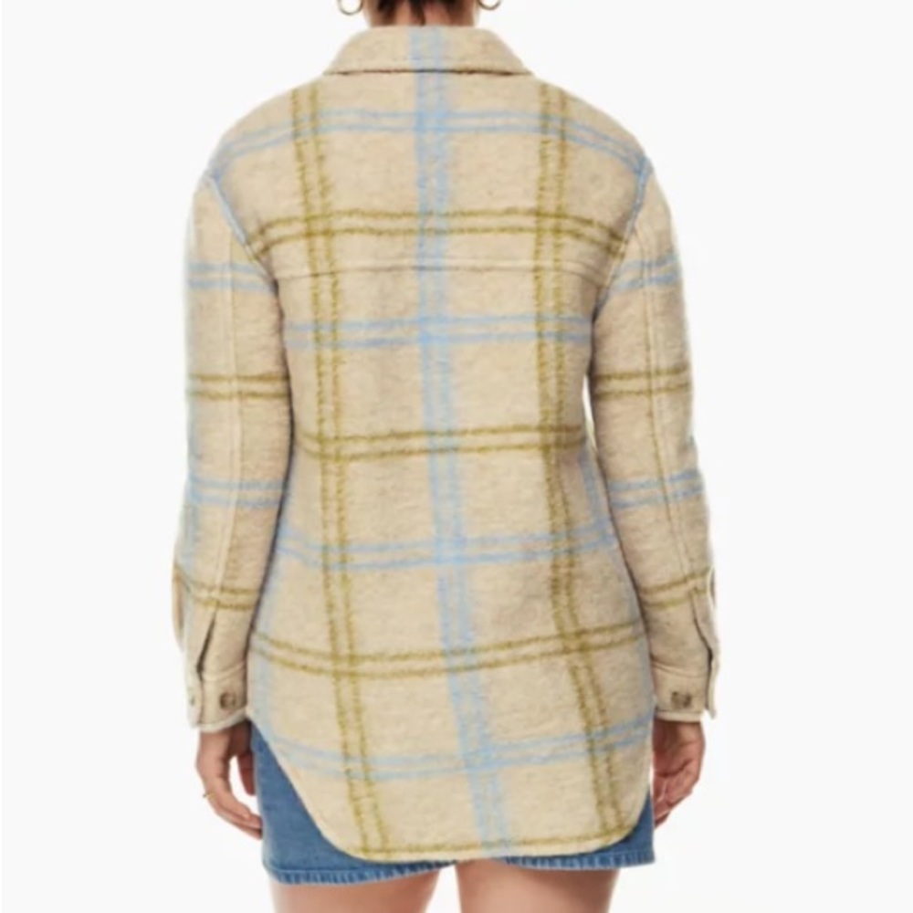 Aritzia Wilfred Free The Ganna™ Shirt Jacket in Marcel Lt Brc/ Azrn Bl |Size S - Picture 2 of 16
